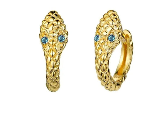 Snake Hoop Earrings
