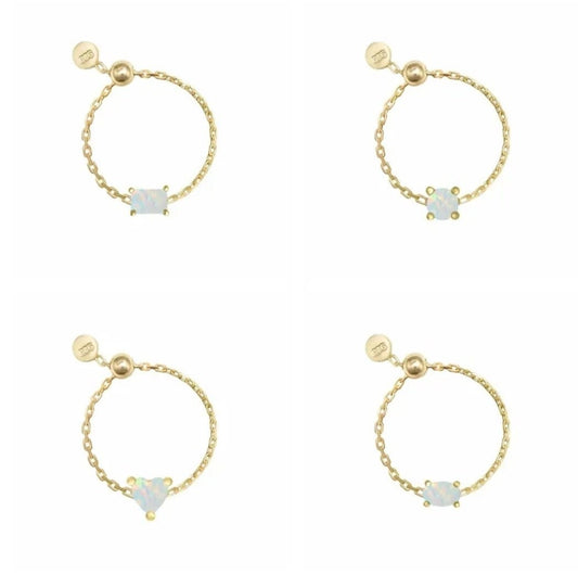 The Blushing Spark Ring