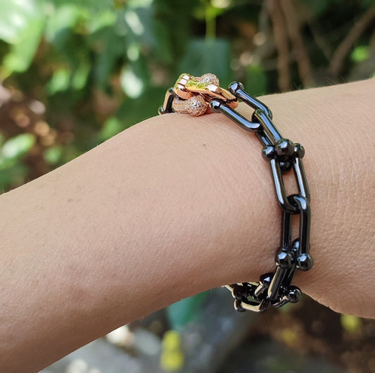 Black rose gold Luxury Bracelet