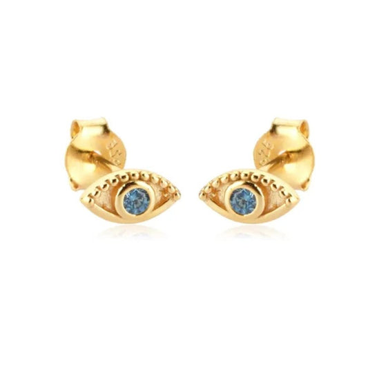 Lucky/evil eye earrings